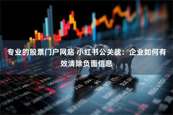 专业的股票门户网站 小红书公关战：企业如何有效清除负面信息