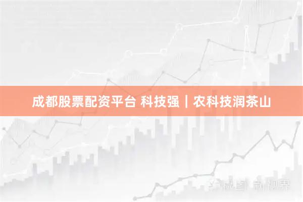 成都股票配资平台 科技强｜农科技润茶山